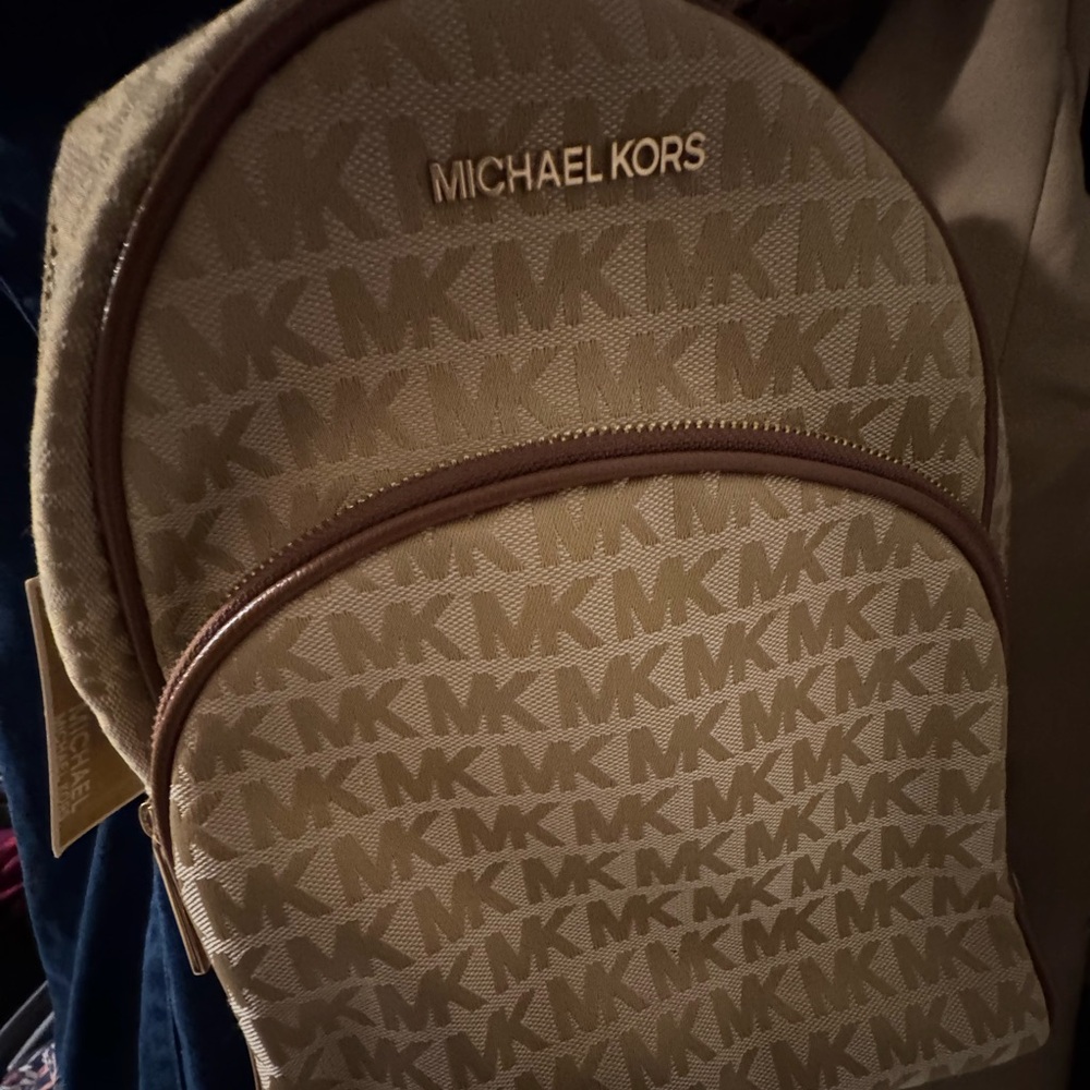 Michael Kors Tan Backpack for women NWT